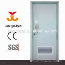 Steel hospital toliet door with louver